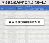 奇安信入選信通院“網(wǎng)絡(luò)安全能力評價(jià)工作組”成員單位